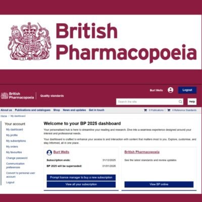 British Pharmacopoeia英国药典一个月账号