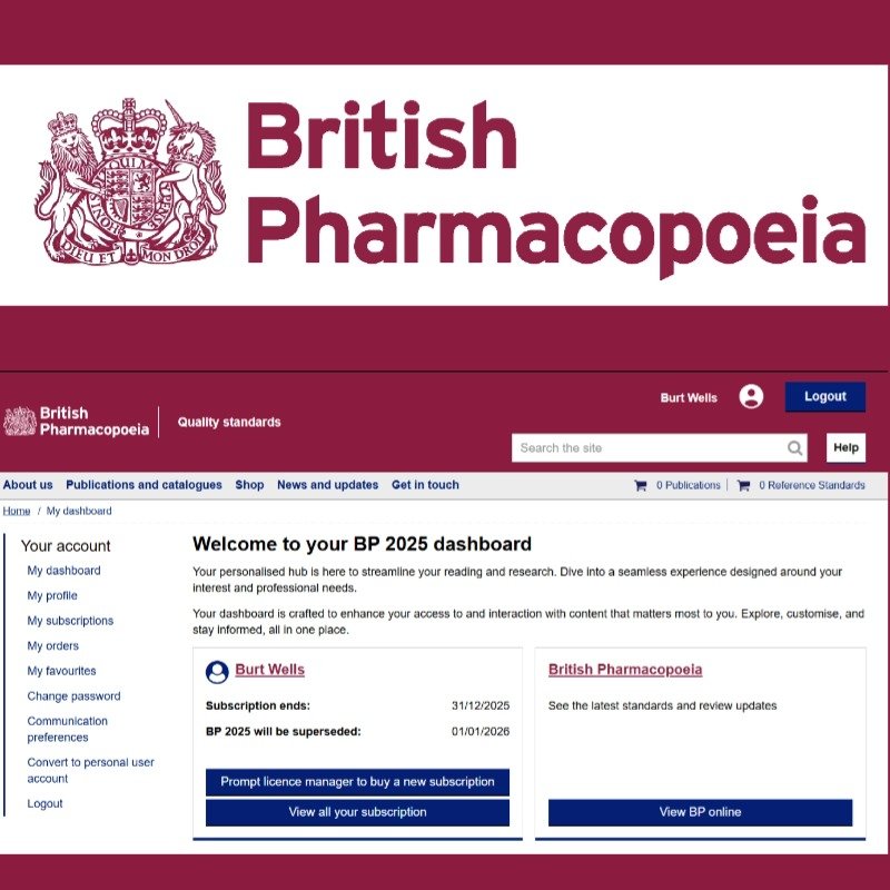 British Pharmacopoeia英国药典一个月账号